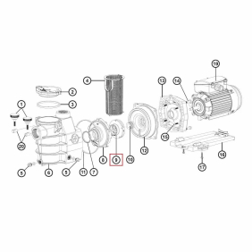 Крильчатка для насоса Hayward MaxFlo, Powerline Plus 1,5 HP (SPX1616CEX)