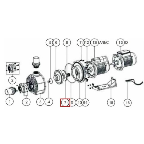 Крильчатка для насосу Emaux SB10, SR10 (1311004)