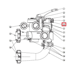 Ущільнення під кришку крана Hayward SPX0714L, 1,5