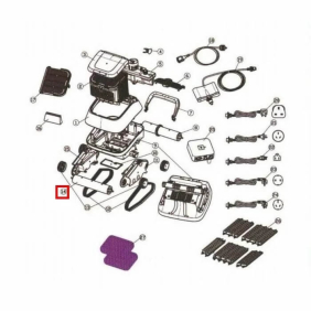 Передня трубка редуктора для пилососу Aquaviva Black Pearl 7310 (71150)