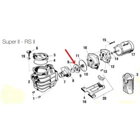 Крильчатка для насоса Hayward RS3031 3 HP (SPX3031CE)