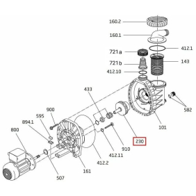 Крильчатка для насоса Speck Badu Magic II/4, Picco II (2921623048)