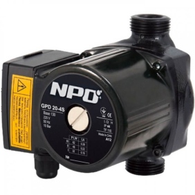 Циркуляційний насос NPO GPD 20-4S-130 гайки (62 Вт)