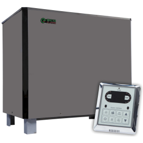 Електрокам'янка EcoFlame SAM-D25, 25 кВт, 45 м.куб, 380В, з пультом CON6