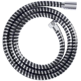 Шланг для душу Aquastrong PVC Black-Silver, L 1,5 м, гайка з обертанням (P002-15)