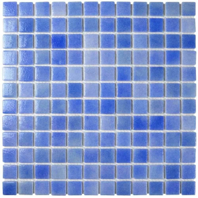Мозаїка скляна Aquaviva Light Blue, лист 31,5 x 31,5 см, сегмент 25 мм, на сітці (KL003)