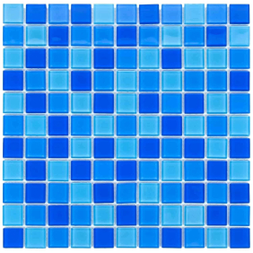 Мозаїка скляна Aquaviva Сristall Jamaika Light, лист 30 x 30 см, сегмент 25 мм, на сітці (DCM302)