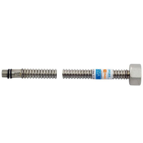 Шланг сильфонний для змішувача Fado Inox Water 80 см, 1/2xМ10, Гайка-Голка (SWD8)