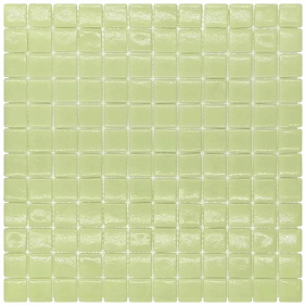 Мозаїка скляна Aquaviva Фосфорна, 31,5 x 31,5 см, сегмент 25 мм, на сітці (KLF)