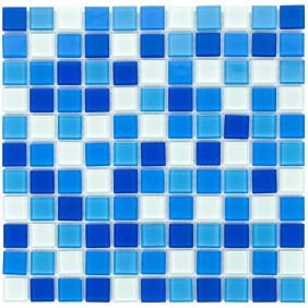 Мозаїка скляна Aquaviva Сristall Bagama Light, лист 30 x 30 см, сегмент 25 мм, на сітці (DCM304)