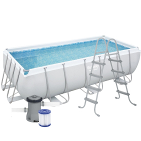 Каркасний басейн Bestway 412 х 201 х 122 см, з фільтром та драбиною (56456)