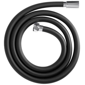 Шланг для душу Aquastrong PVC Black, L 1,5 м, гайка з обертанням (P009-15)