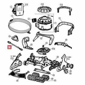 Кабель живлення блоку керування Hayward AquaVac 600, 650 (RCX361251E)