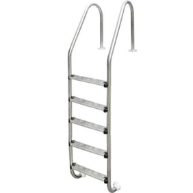 Сходи для басейну Emaux Standard, 5 сходинок, AISI-304, фланцеві (SLF515-SR)