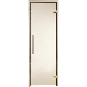 Двері скляні Greus Premium 70 x 190 см, липа, матове скло бронза, для сауни