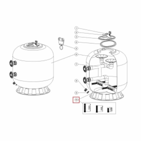 Сепаратор фільтра Emaux L1800-2000, 129 мм