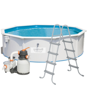 Каркасний басейн Bestway Hydrium 460 х 120 см, з фільтром та драбиною (56384)
