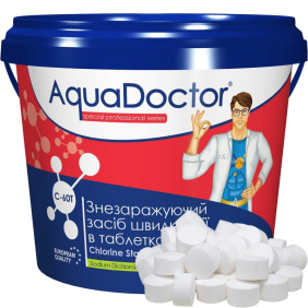 Хлор шоковий Aquadoctor C60T 4 кг, маленькі таблетки по 20 грам