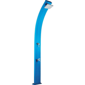 Душ сонячний Aquaviva Spring, 30 л, алюміній, мийка для ніг, блакитний (DS-A122BL)