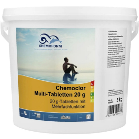 Хлор тривалий Chemoform Мультітаб-20 5 кг, маленькі таблетки по 20 грам