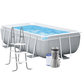 Каркасний басейн Intex 300 х 175 х 80 см, з фільтром та драбиною (26784)