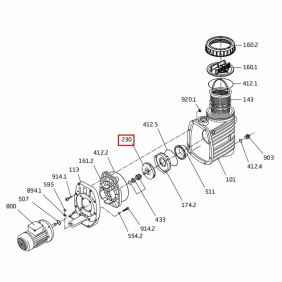 Крильчатка для насоса Speck Badu Top II/14 (2921123030)