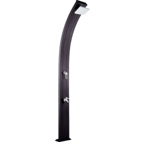 Душ сонячний Aquaviva Spring, 30 л, алюміній, мийка для ніг, антрацит (DS-A122NO)
