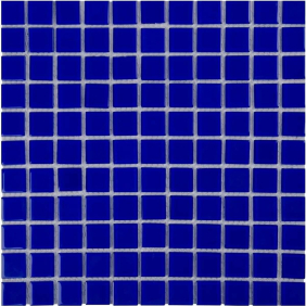 Мозаїка скляна Aquaviva Сristall Кобальт, лист 30 x 30 см, сегмент 25 мм, на сітці (DCM307)